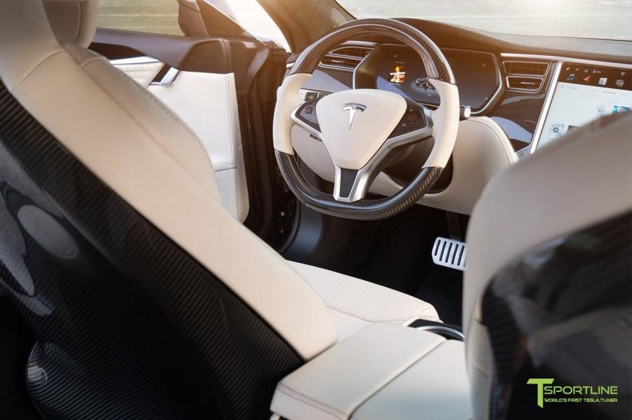 Интерьер Tesla Model S P100D by T Sportline 2017 года  (фото 23 из 45)